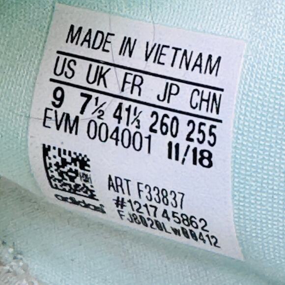 Adidas Nite Jogger Walking Shoes Sneakers Reflective Lace‎ Up Ice Mint Size 9 - Picture 8 of 8